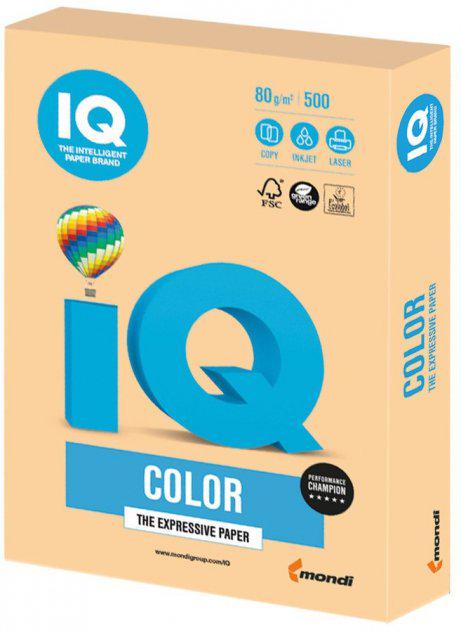 Бумага офисная IQ Color GO22 A3 80 г/м2 500 листов Кремовый