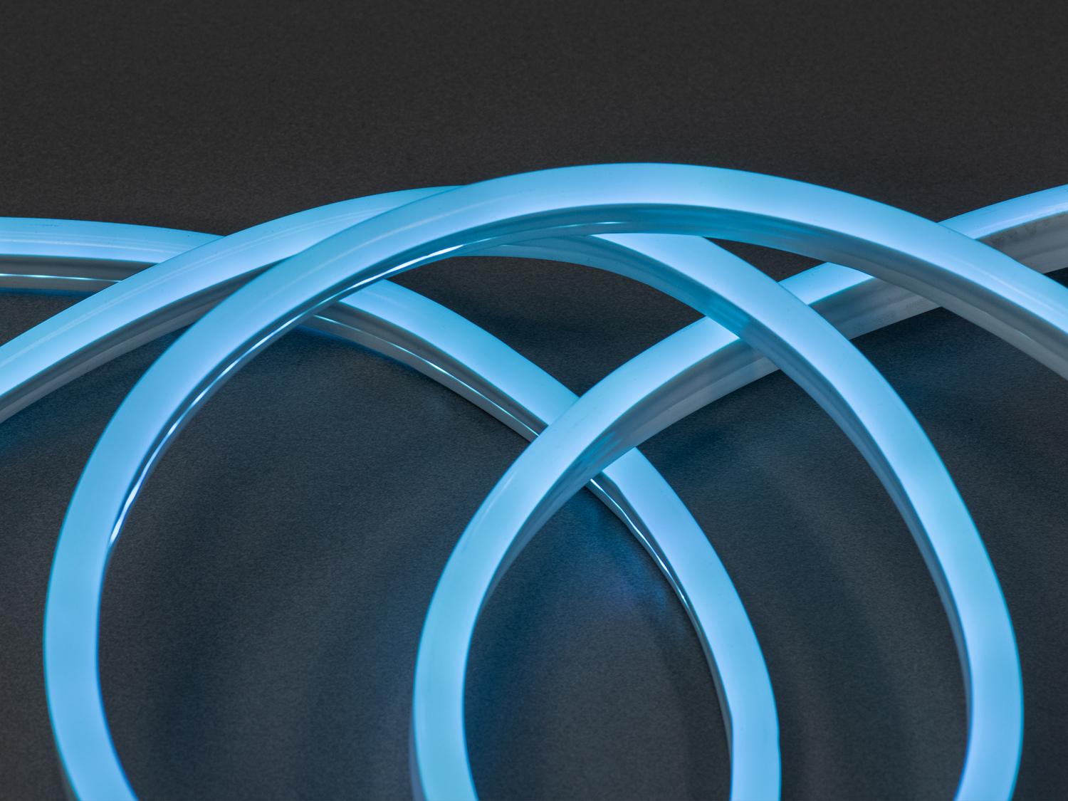 Світлодіодна стрічка NEON 220 В герметичний 7x15 мм Блакитний (P220-NEON-BLUE-65-7) - фото 2 Світлодіодна стрічка NEON 220 В герметичний 7x15 мм Блакитний (P220-NEON-BLUE-65-7) - фото 2