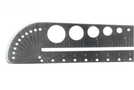 Линейка разметочная стальная многофункциональная с отверстиями 260 мм (28545799) - фото 7 Линейка разметочная стальная многофункциональная с отверстиями 260 мм (28545799) - фото 7