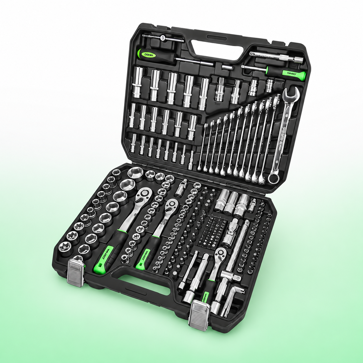 Набор инструментов WINSO PRO 1/2" 1/4" 3/8" 72T CR-V 219 предметов