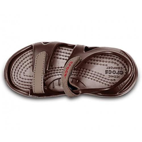 Босоножки Crocs Swiftwater River Sandal р. C10/EUR 27-28 Espresso/Khaki (7159147) - фото 4