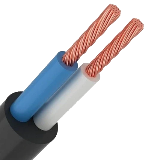 Кабель силовий ПВСнг-нд LS 2х0,75 бухта 100 м Чорний (2988097483)