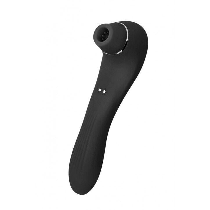 Стимулятор вакуумный с вибрацией Wooomy Smoooch Black Clitoral Suction & Vibration (2112993985)