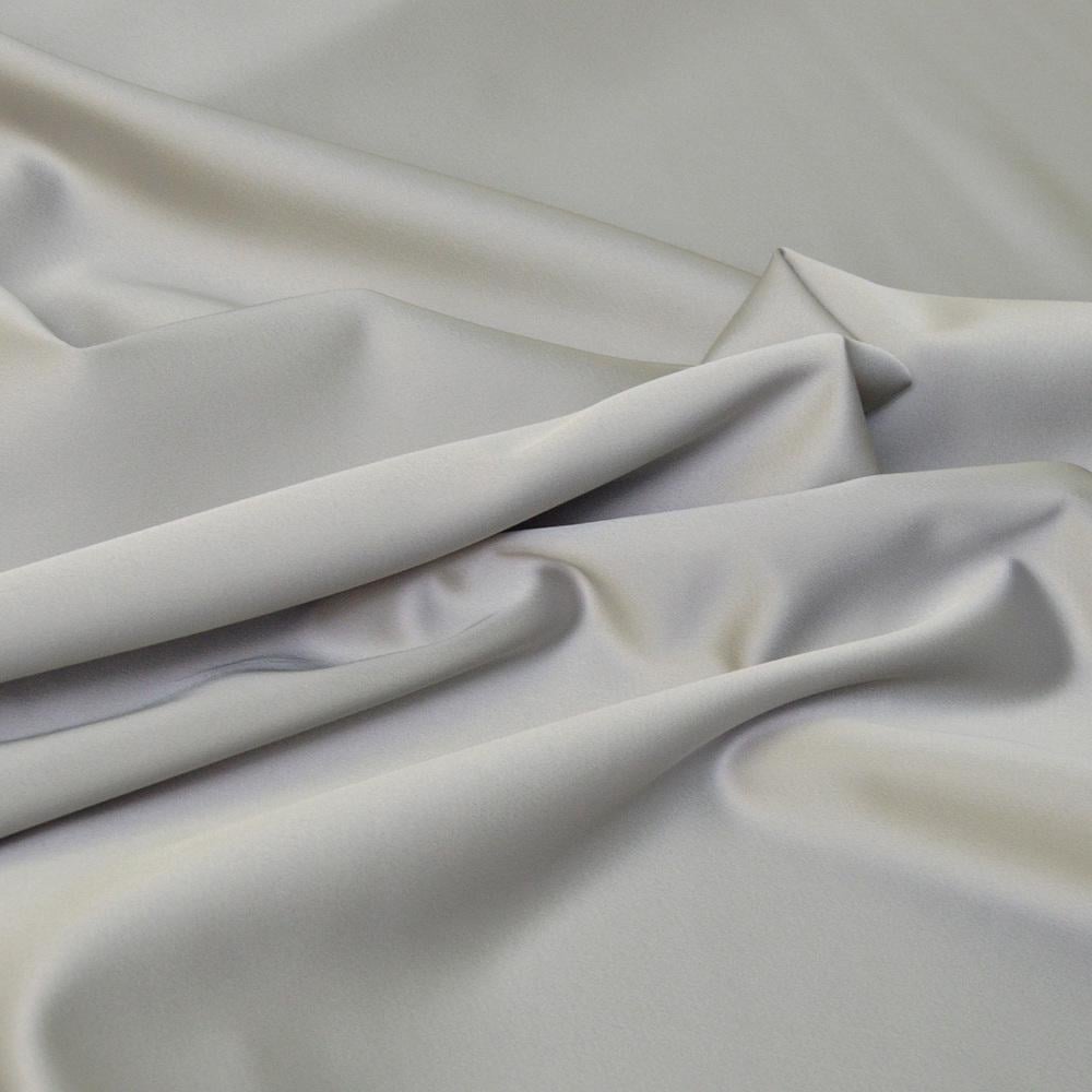 Ткань костюмная атласная Scarlett V-43 Светло-серый (10034)