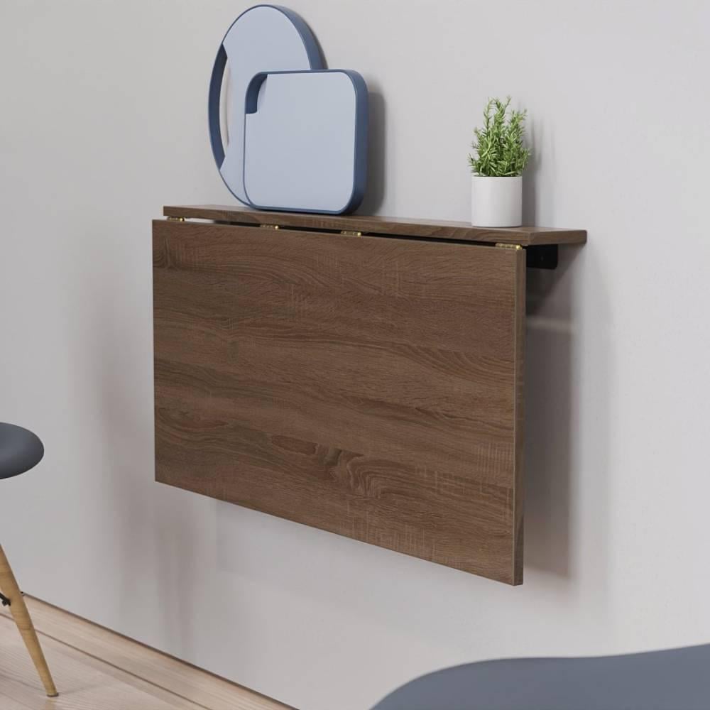 Обеденный стол-трансформер настенный Ferrum-decor Ника металл/ДСП 16 мм 420x900x500 мм Черный/Дуб Сонома Трюфель (FRD-105168) Обеденный стол-трансформер настенный Ferrum-decor Ника металл/ДСП 16 мм 420x900x500 мм Черный/Дуб Сонома Трюфель (FRD-105168)