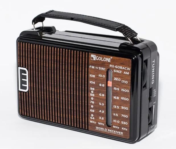 Радиоприёмник Golon RX-608 ACW SD/FM от сети и батареек MP3/WMA