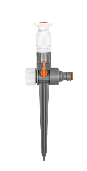 Ороситель WHITE LINE регулируемый 0-360° с краном на колышке (WL-Z08)