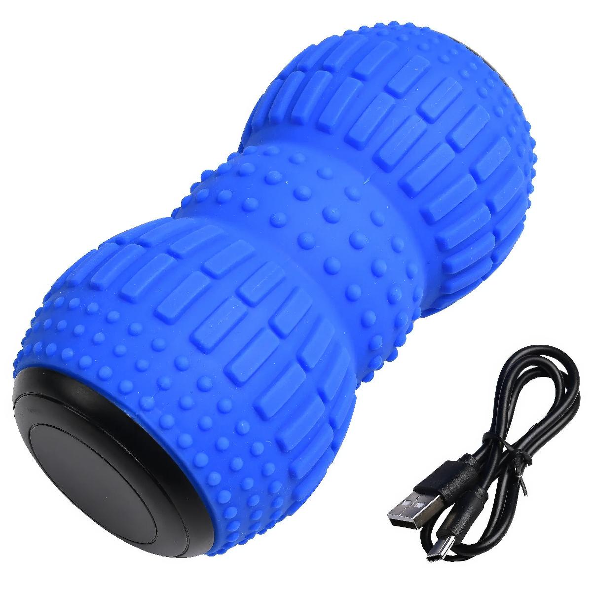 Вибромассажер для поясницы и шеи Massage Ball Синий (1010512-Blue) - фото 1 Вибромассажер для поясницы и шеи Massage Ball Синий (1010512-Blue) - фото 1