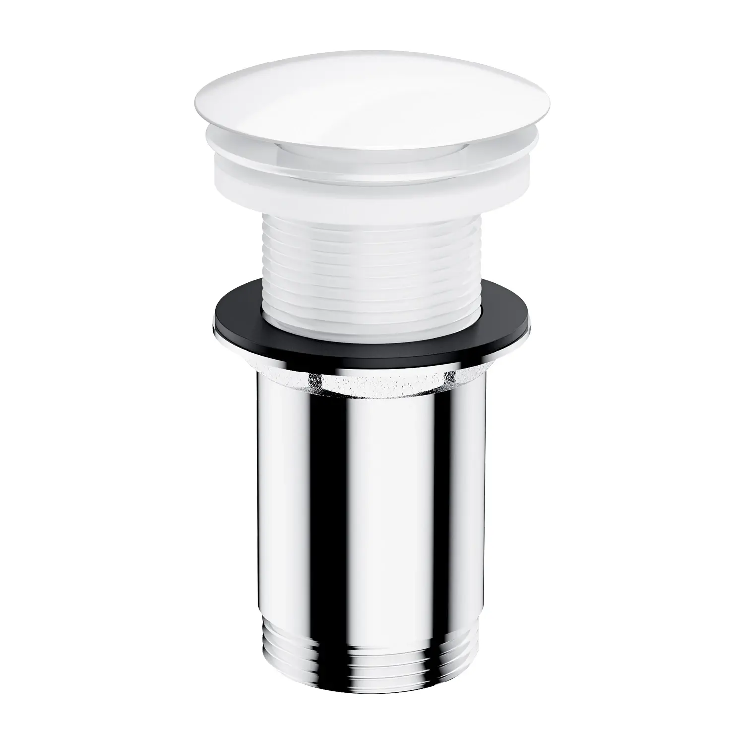 Клапан донный Omnires 1 1/4" Сlick-Сlack для раковины Белый (A716BP)