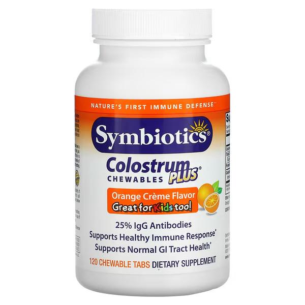Таблетки жувальні Symbiotics Colostrum Plus Orange Creme 120 шт. Таблетки жувальні Symbiotics Colostrum Plus Orange Creme 120 шт.