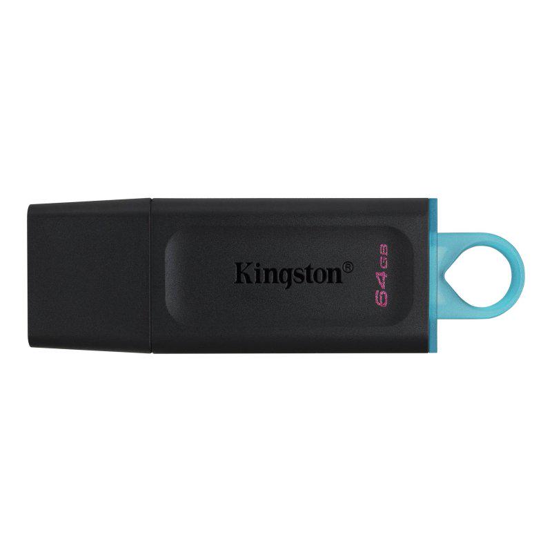 Флеш-накопичувач Kingston USB 3.2 DT Exodia 64 Гб Black/Teal (20436)