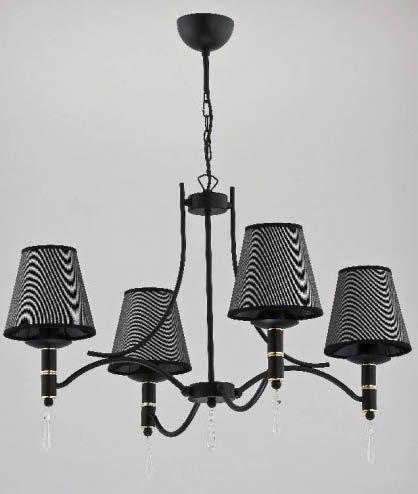 Світильник ALFA Abil з абажурами Black/Silver (22964)