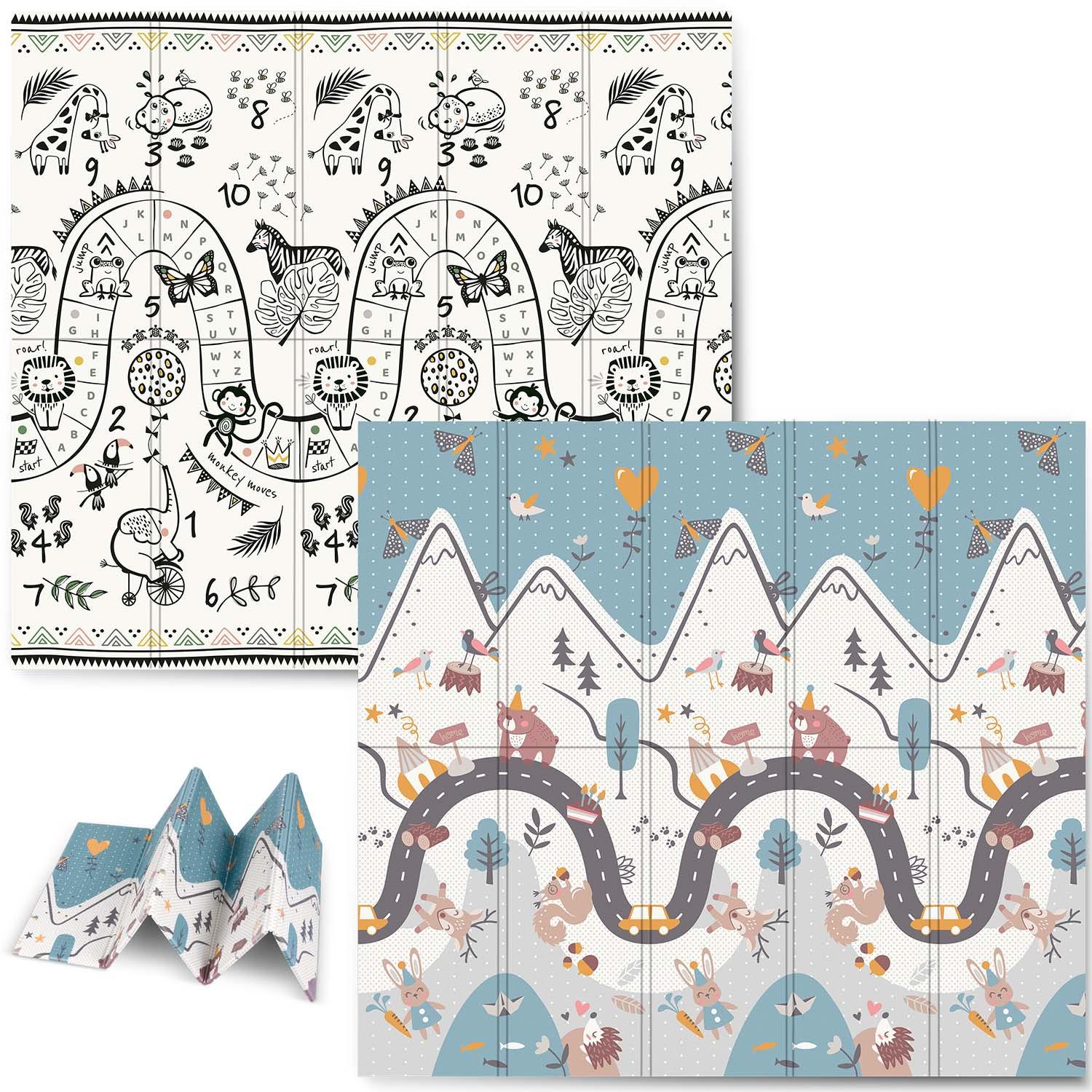 Коврик раскладной Nukido детский 200x180x1 см (NK-340) Коврик раскладной Nukido детский 200x180x1 см (NK-340)