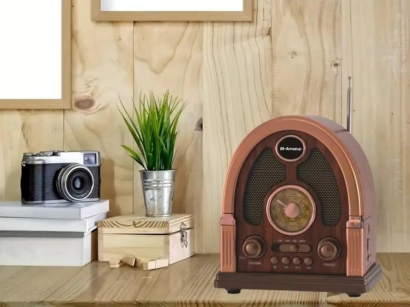 Радіоприймач вінтажний M-Amazup RD-X7 Ретро AM/FM/SW Bluetooth USB-зарядка та акумулятор Dark Brown (24086695) - фото 7 Радіоприймач вінтажний M-Amazup RD-X7 Ретро AM/FM/SW Bluetooth USB-зарядка та акумулятор Dark Brown (24086695) - фото 7