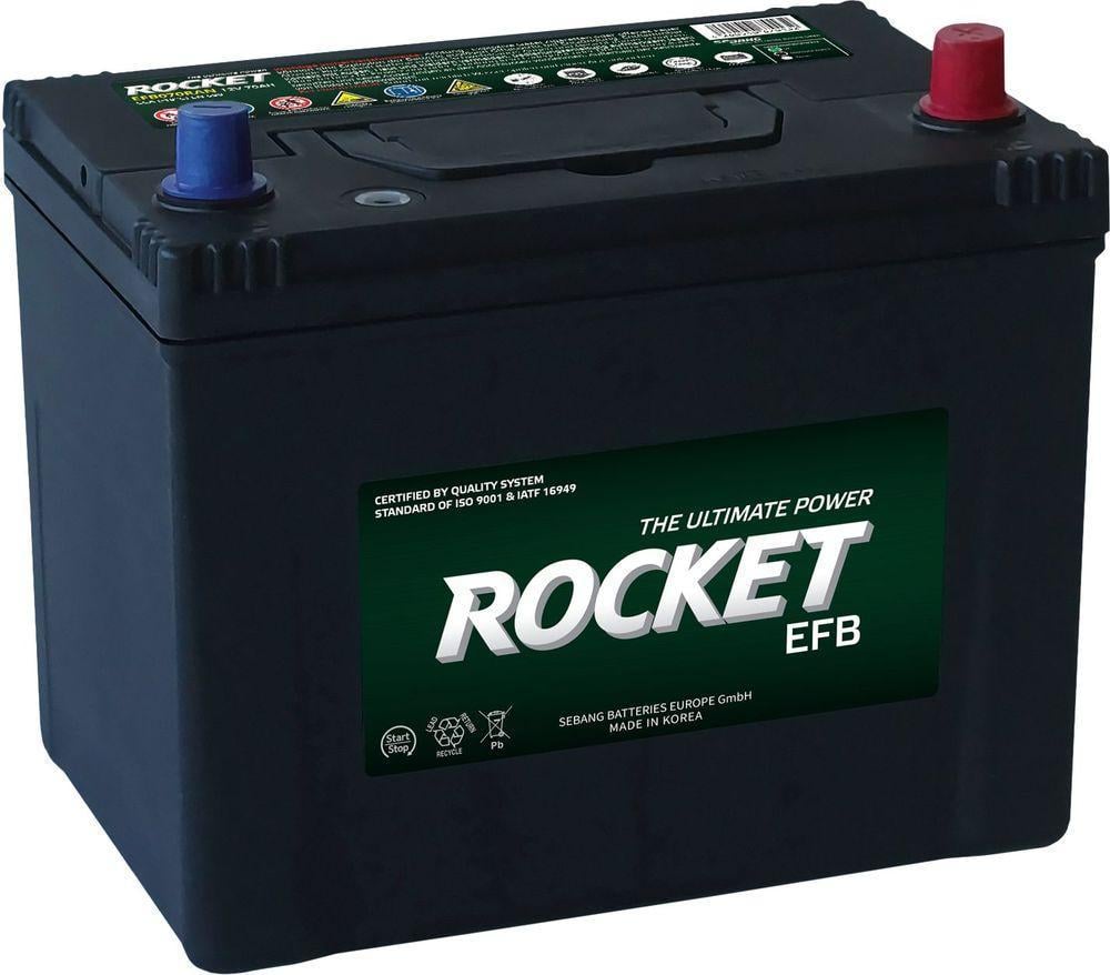 Автомобильный аккумулятор Rocket EFB 6СТ-70Ah АзЭ ASIA 680A CCA EFB S95L (101300)
