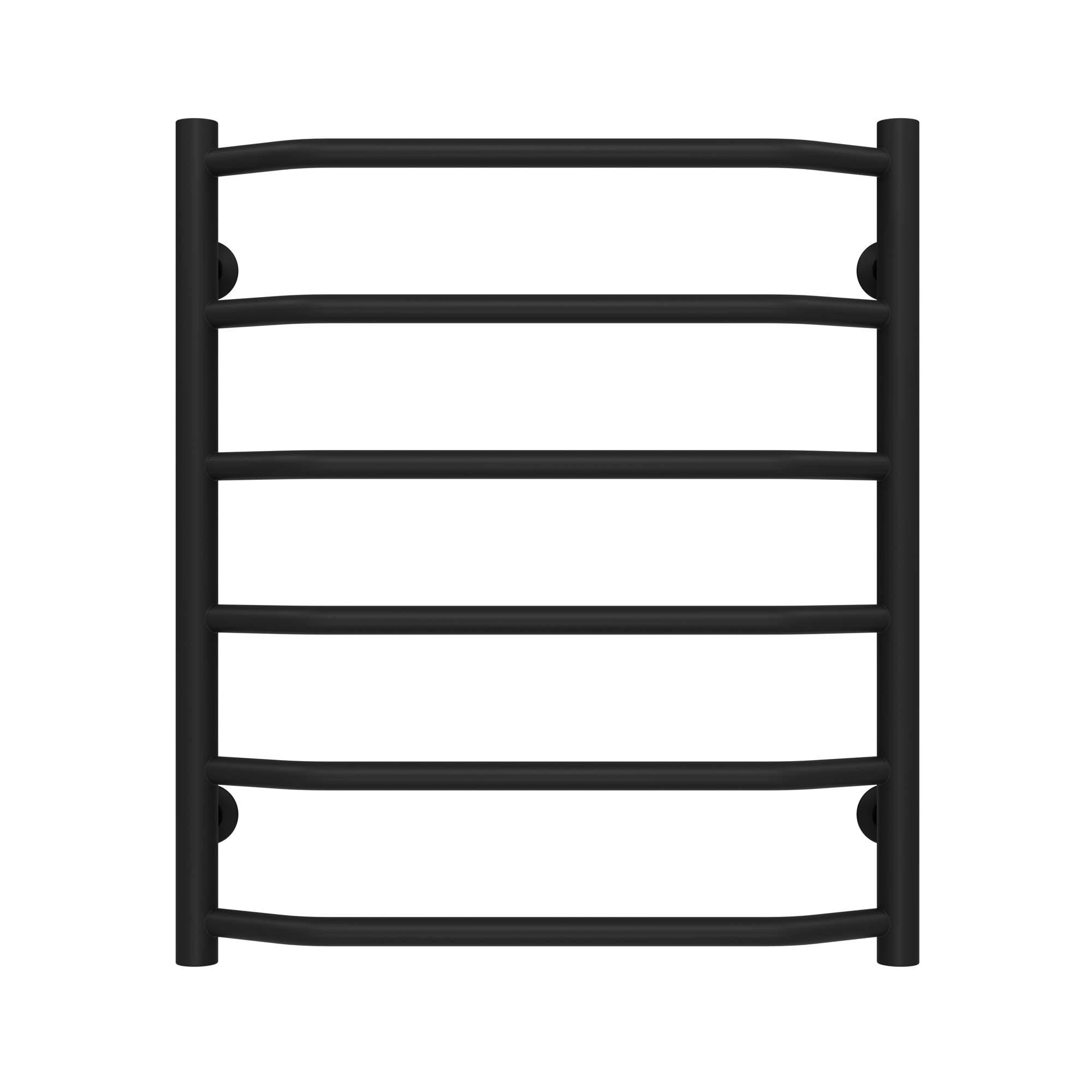 Полотенцесушитель водяной Deffi Трапеция П6 нижнее подключение нержавеющая сталь 500х600 мм Черный (C.TR.60.50.6.B.A)