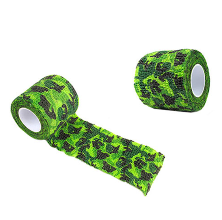 Стрічка-скотч клейка камуфляжна Польова жаба 5 см 4,5 м Хакі (424518) - фото 2