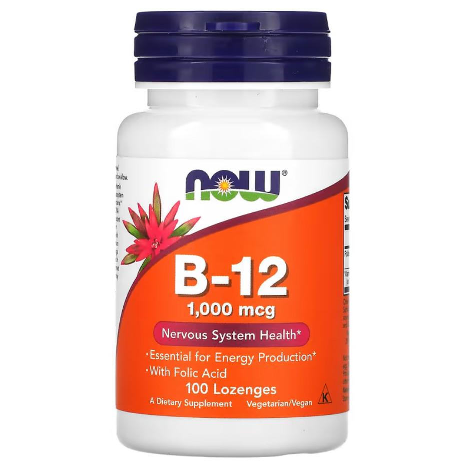 Витамины Now Foods B-12 1000 мкг 100 пастилок