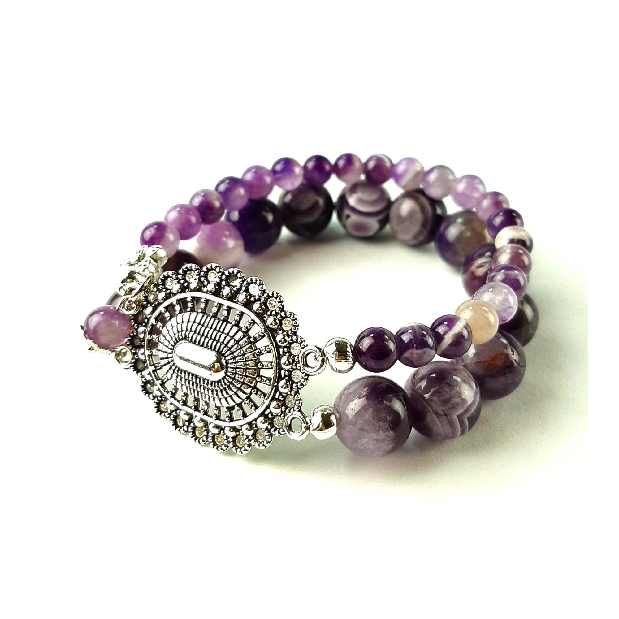 Браслет DARSANA Душа из натурального камня аметист (DRSU00183)