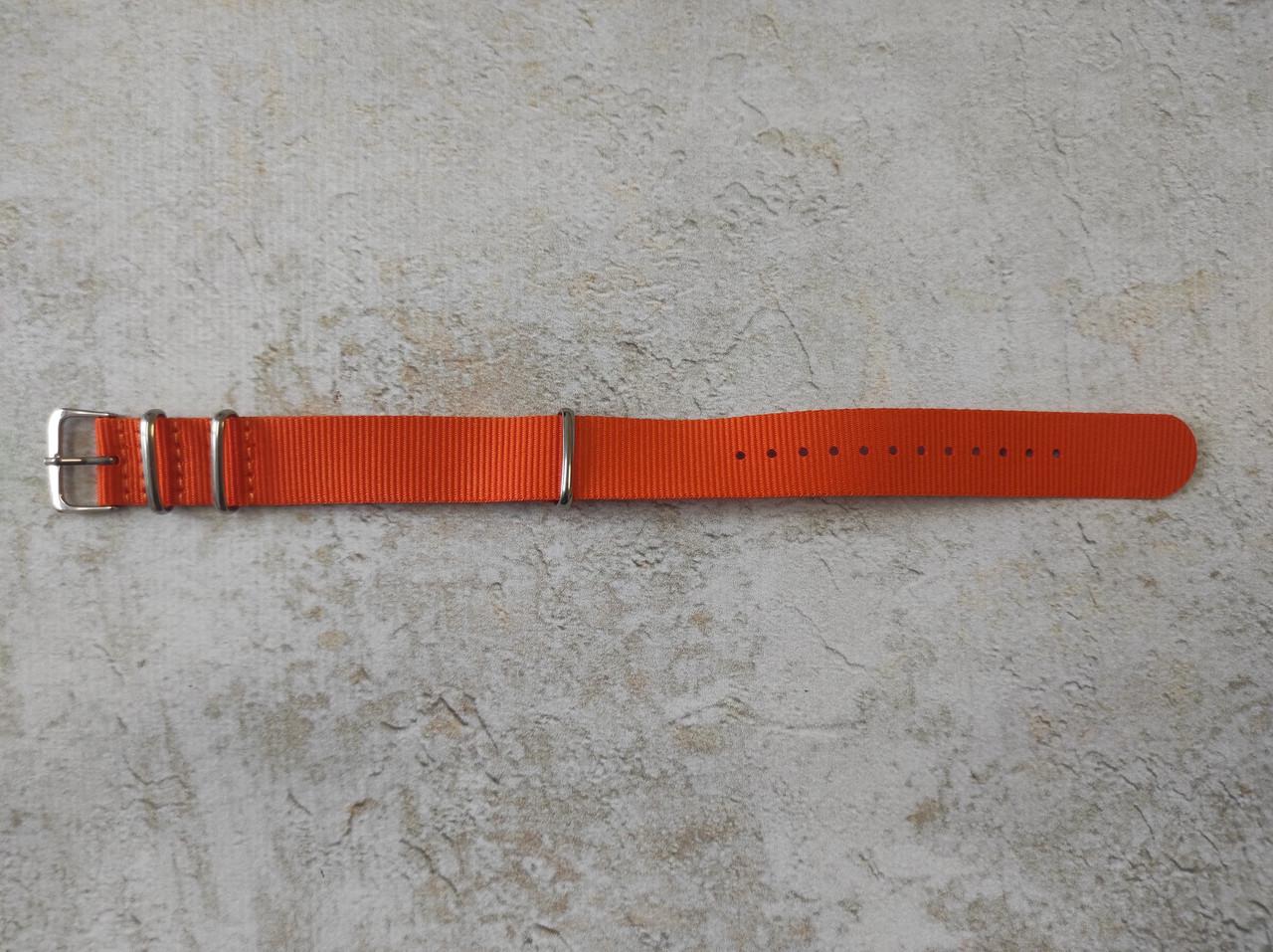 Ремешок для часов Yigao Nato Zulu нейлон 18 мм Оранжевый (1500834481) - фото 2 Ремешок для часов Yigao Nato Zulu нейлон 18 мм Оранжевый (1500834481) - фото 2