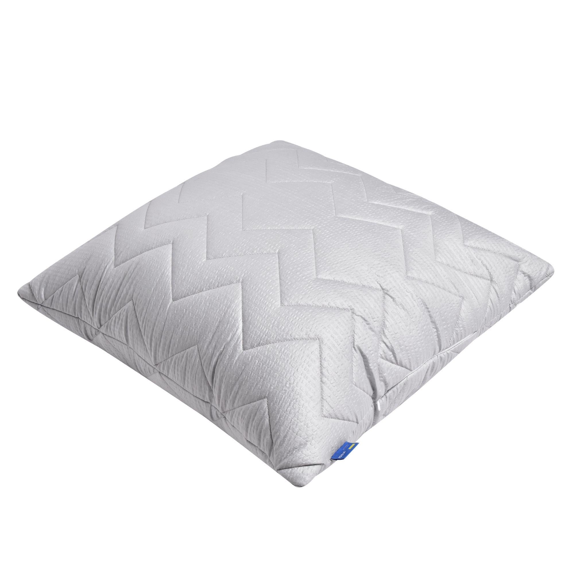 Подушка IDEIA NORDIC COMFORT+ чехол с стежкой и молнией антиаллергенное волокно 70х70 см Серый (24840)