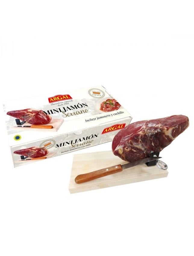 Хамон міні Argal Mini Jamon Serrano з підставкою та ножем 1,1-1,3 кг - фото 2 Хамон міні Argal Mini Jamon Serrano з підставкою та ножем 1,1-1,3 кг - фото 2