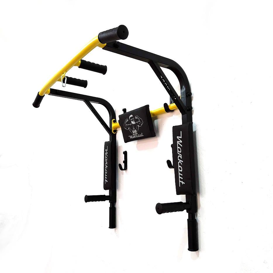 Турнік-бруси SAB Workout WО настінний розбірний з адаптивною спинкою для преса (0081) - фото 3