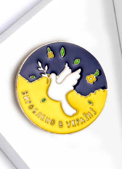 Брошка Голуб емаль Жовто-блакитний (84946520)