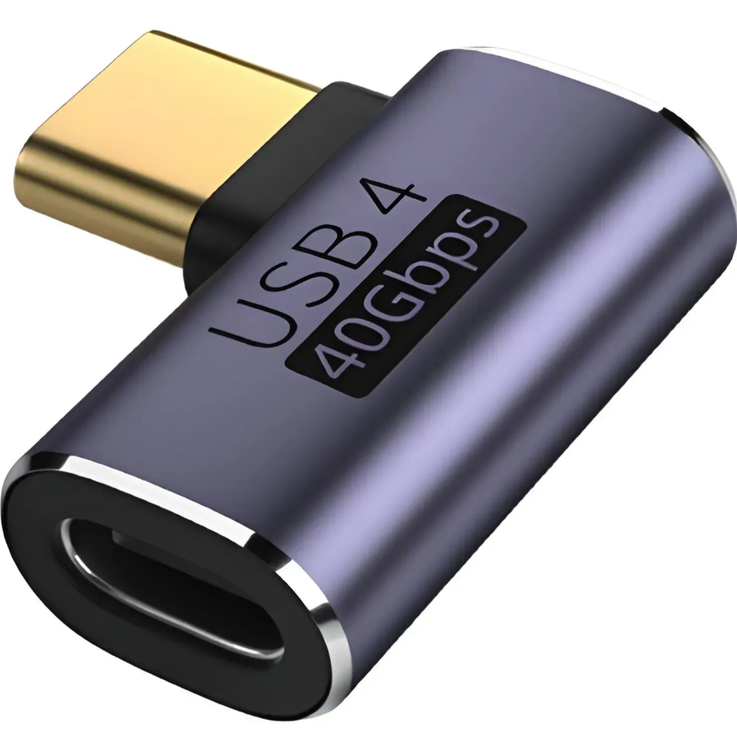 Адаптер проходной угловой I-Taki USB-C-USB-C 4. 0 (000049354)