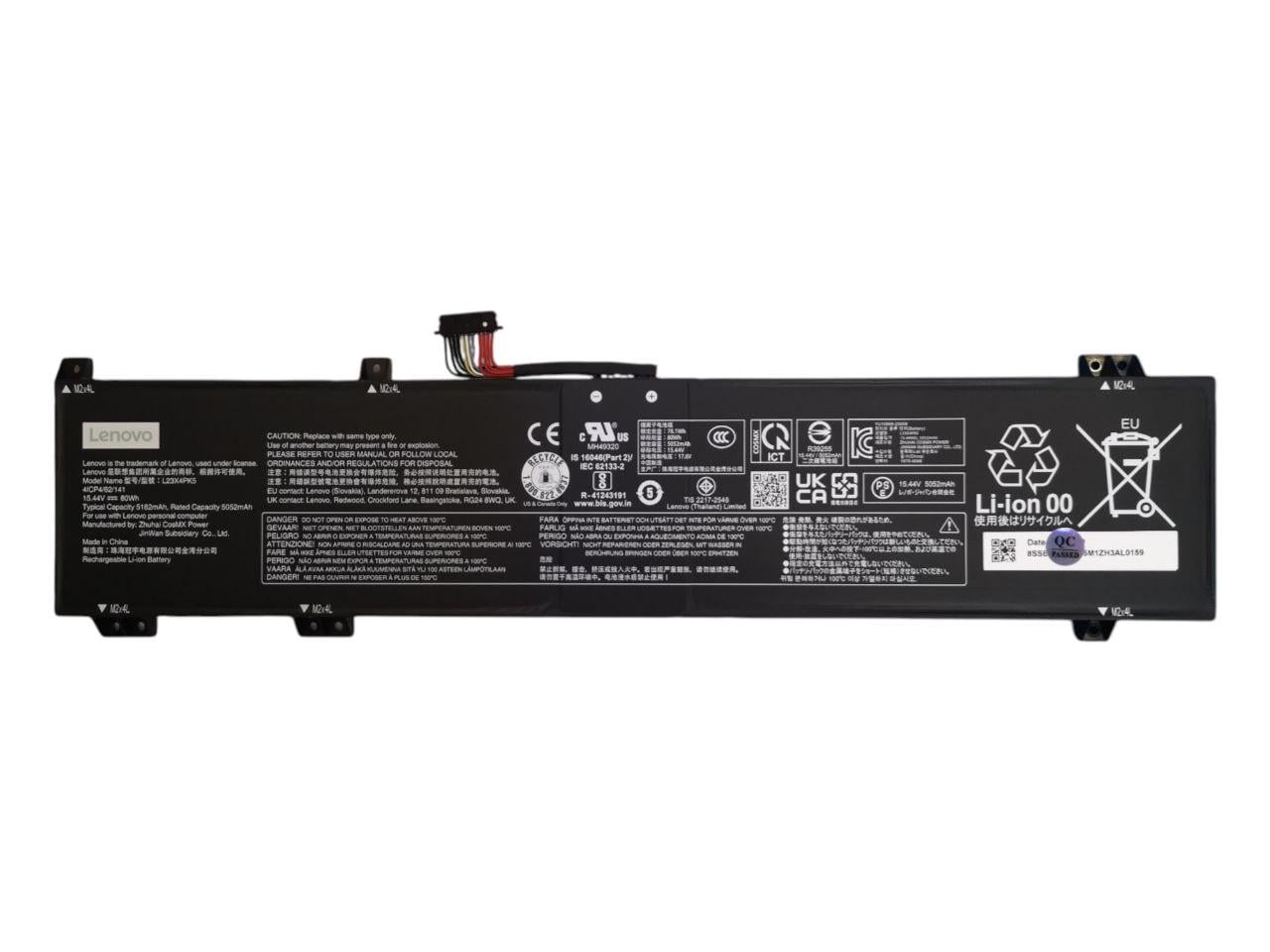 Аккумулятор для Lenovo Legion 5i Gen 9 16″/Y7000P 2024 83EW 83DG L23B4PK5/L23C4PK5/L23D4PK5/L23L4PK5/L23M4PK5/L23X4PK5 5182mah 80Wh