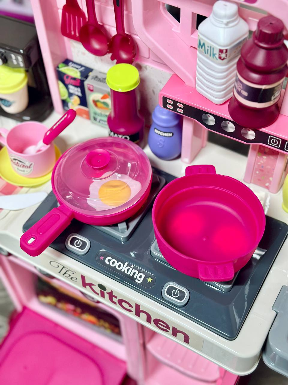 Детская кухня универсальная 008-969 на 53 детали Розовая, механическая подача воды и звуковые эффекты Кулинарные чудеса (2731921923) - фото 3 Детская кухня универсальная 008-969 на 53 детали Розовая, механическая подача воды и звуковые эффекты Кулинарные чудеса (2731921923) - фото 3