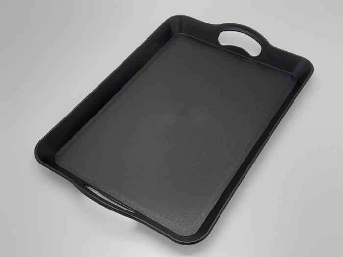 Поднос пластиковый прямоугольный для столовой 42х28/35х24х3,5 см (20129) - фото 3