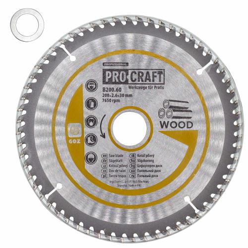 Диск пиляльний Procraft B200.60 60T по дереву (1938905844)