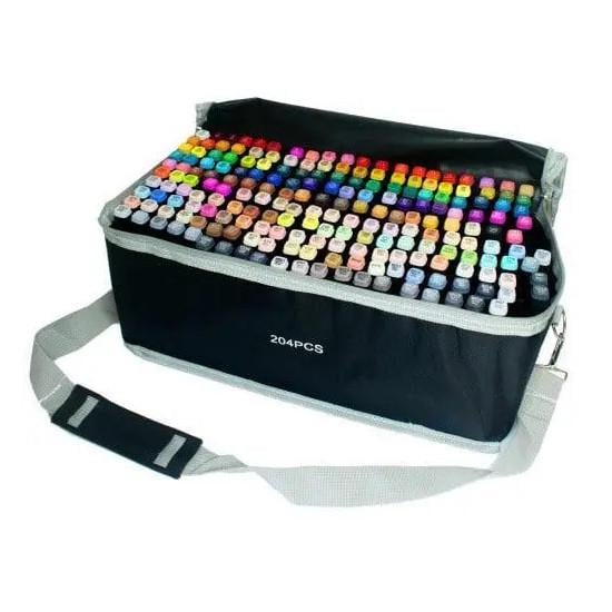 Набір двосторонніх маркерів для скетчингу Touch на спиртовій основі 204 шт. Black (3_04329) - фото 2