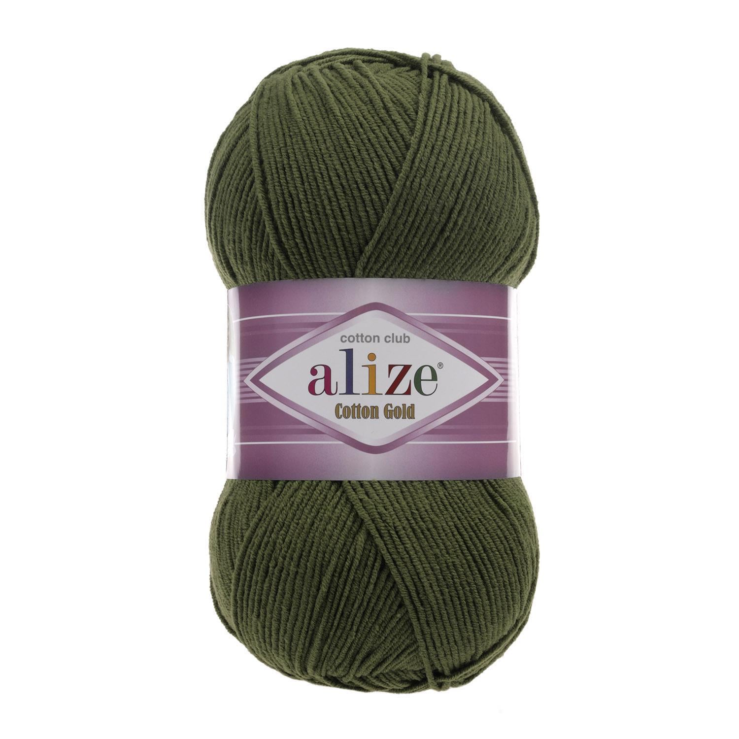 Пряжа Alize Cotton Gold 29 Хаки (6444)