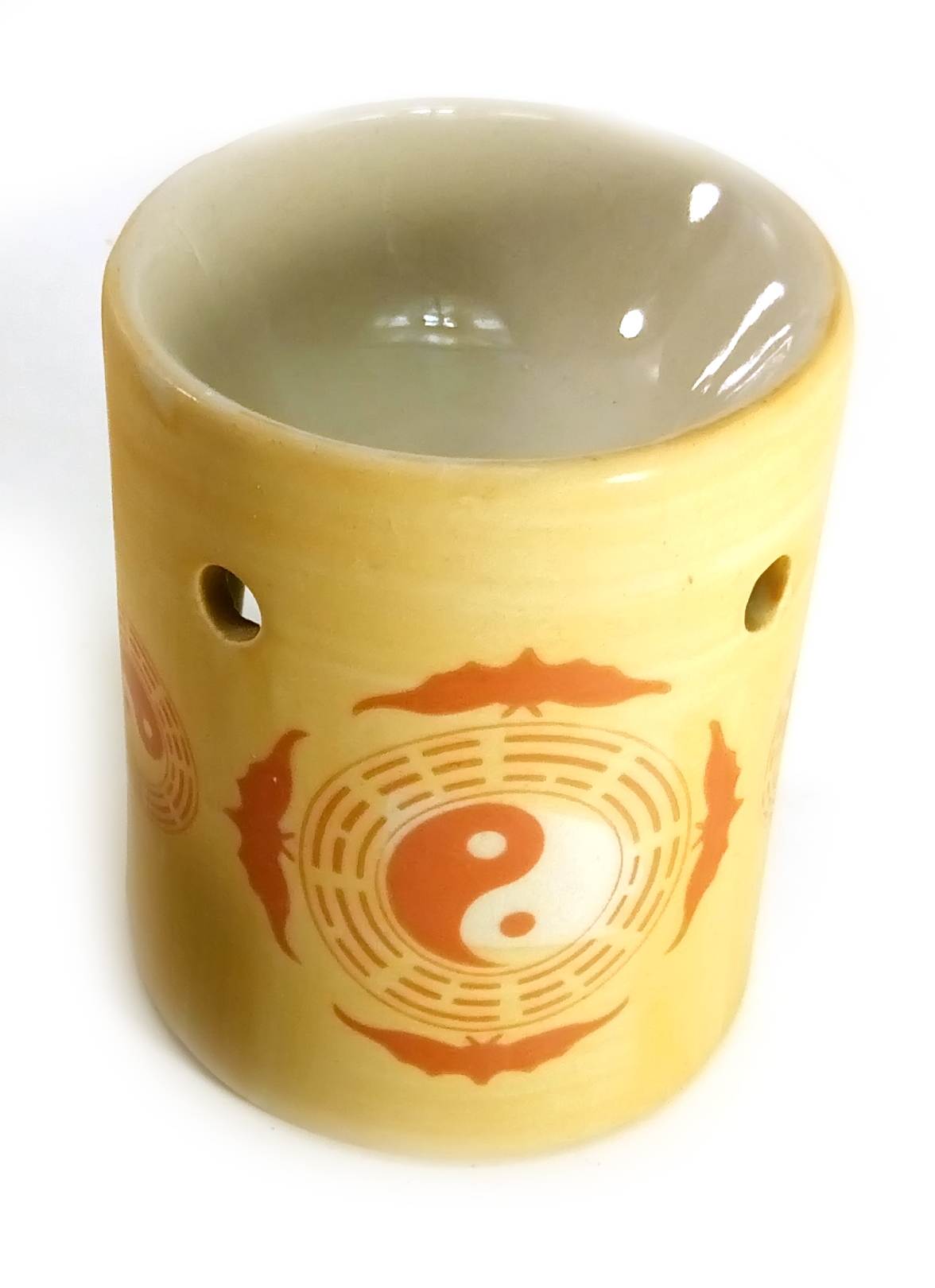 Аромалампа керамічна Інь Янь 8х6,5х6,5 см