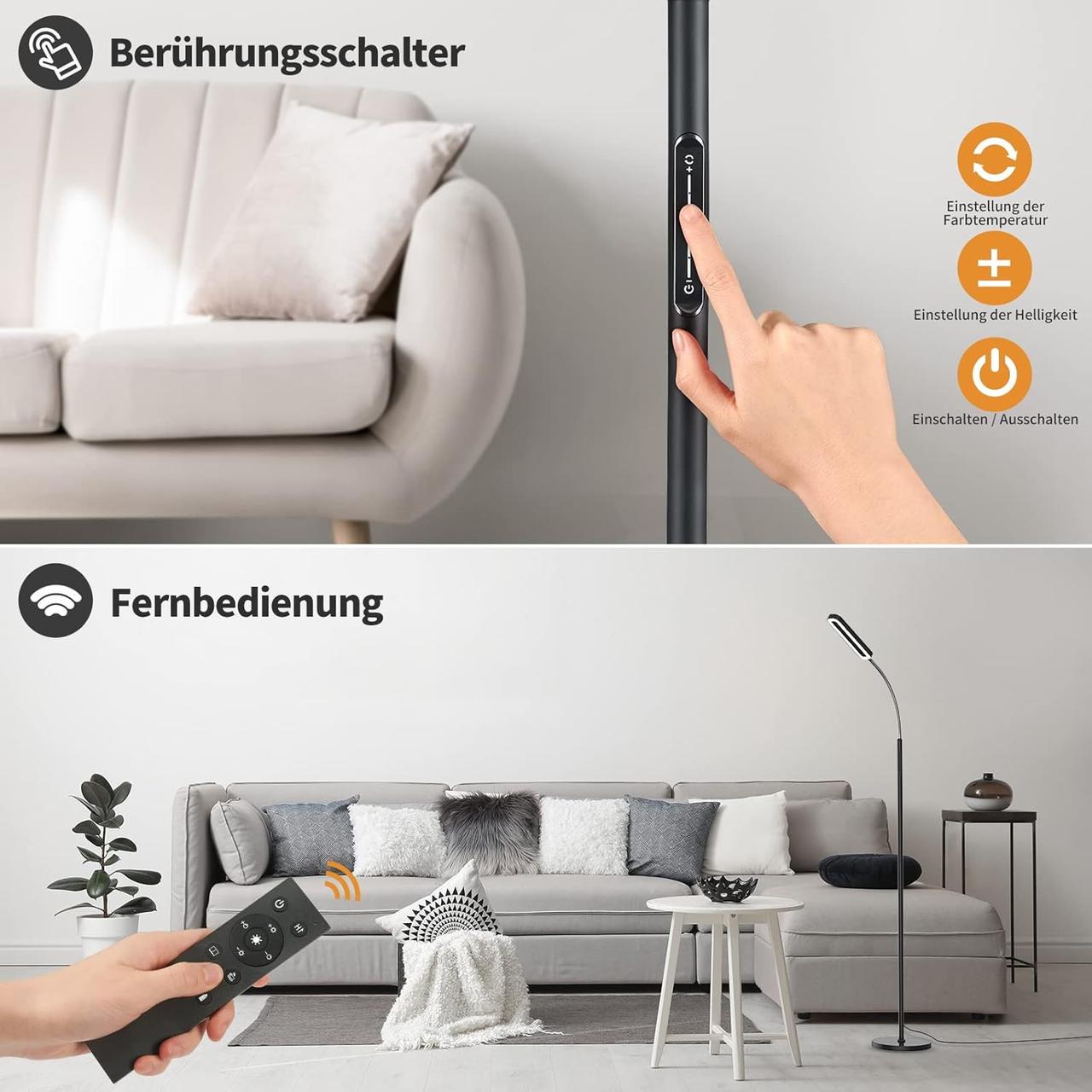 Торшер Amdelne LED 35W с лампой для чтения - фото 3 Торшер Amdelne LED 35W с лампой для чтения - фото 3