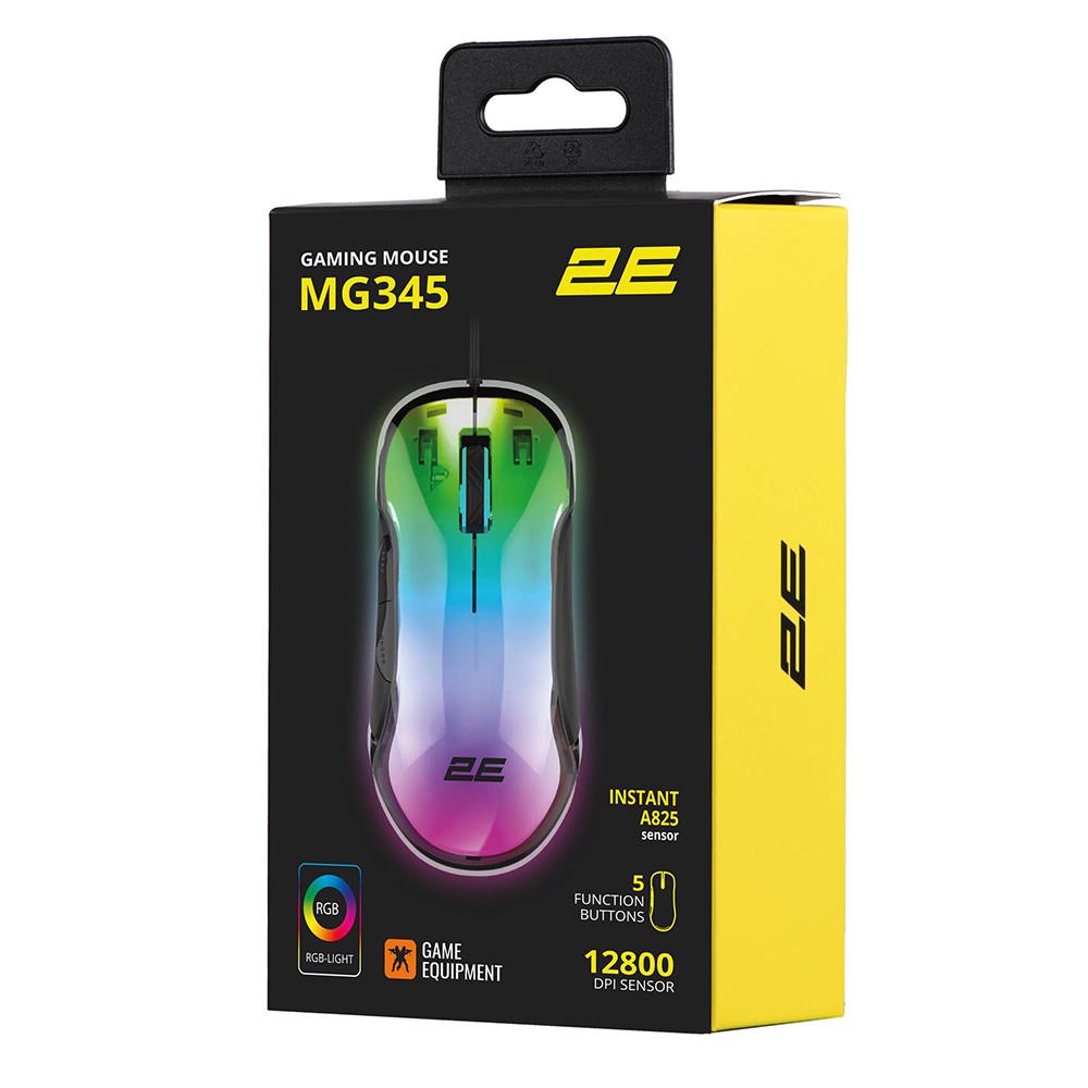 Мишка провідна ігрова 2E GAMING MG345 RGB USB 800-12800 DPI з підсвіткою Чорний (2E-MG345TR) - фото 10