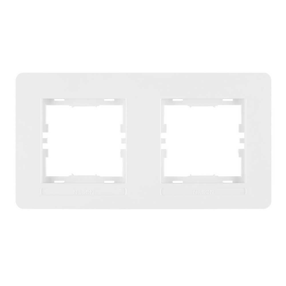 Рамка двухместная Nilson Selene Белый (23110092)