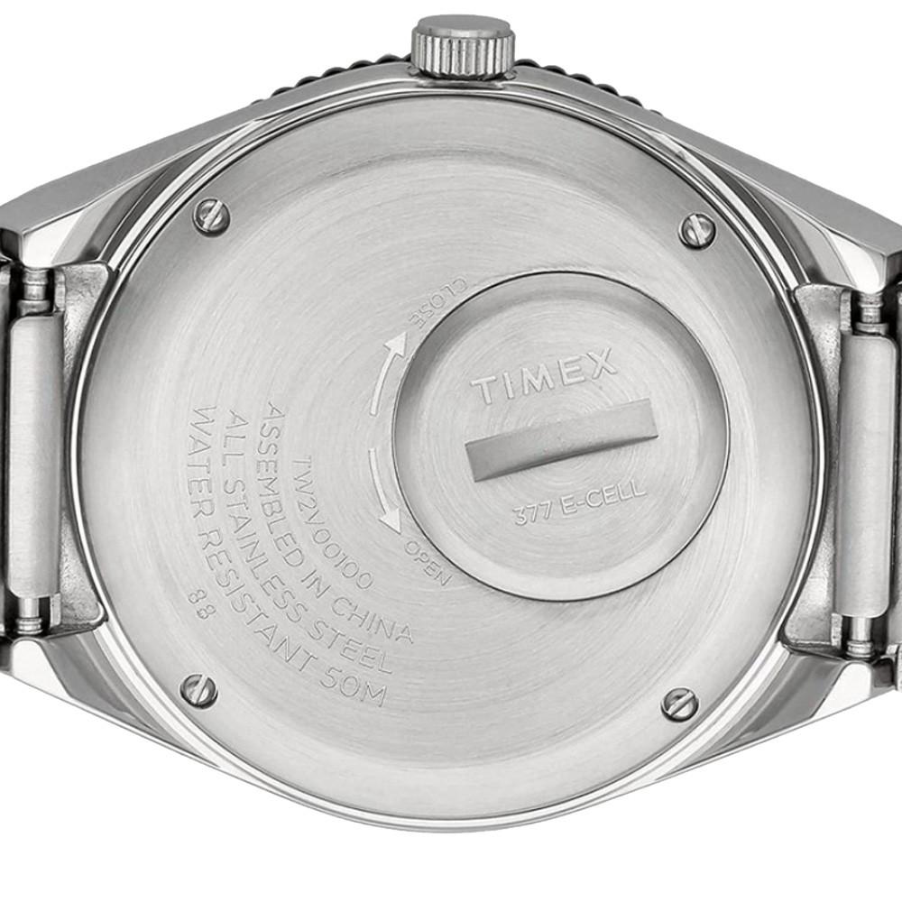 Наручний годинник чоловічий Timex Q Diver кварцевий Silver (Tx2v00100) - фото 6