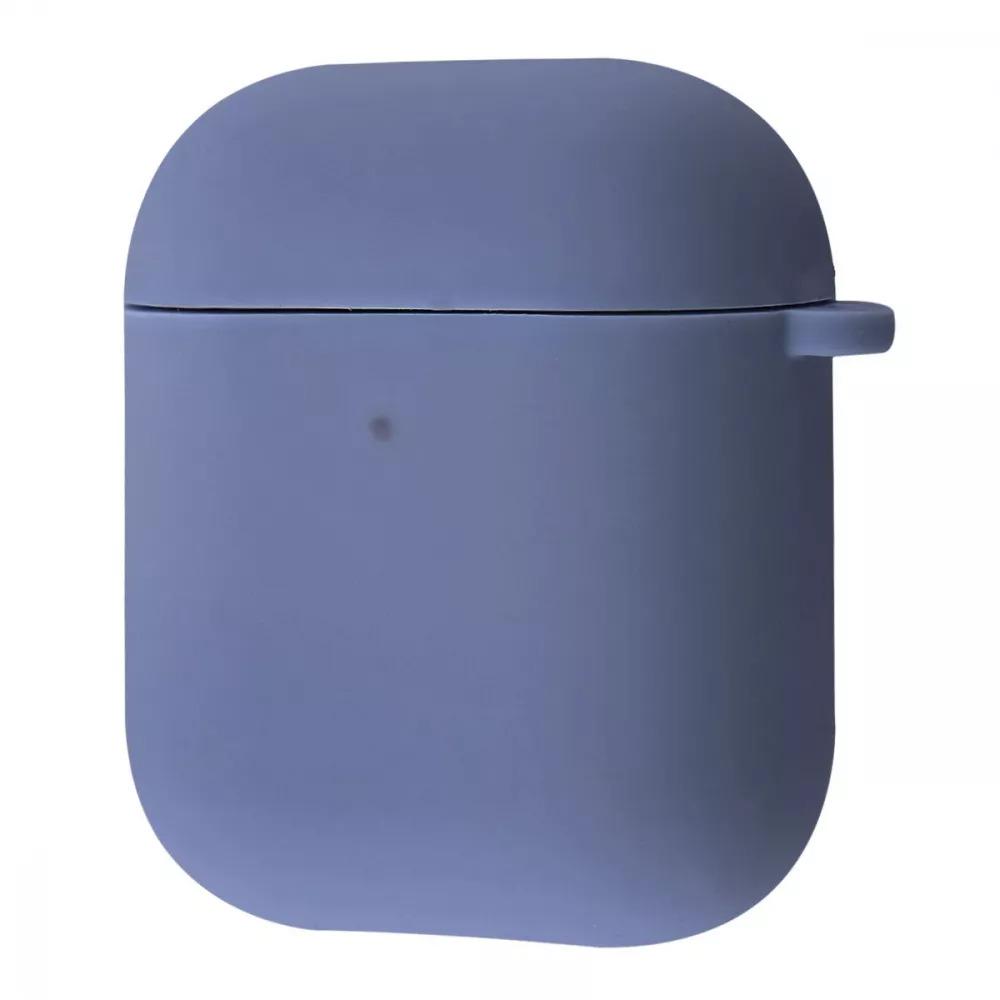 Чехол для наушников Silicone Case Full for AirPods 1/2 Lavender Gray (589122)
