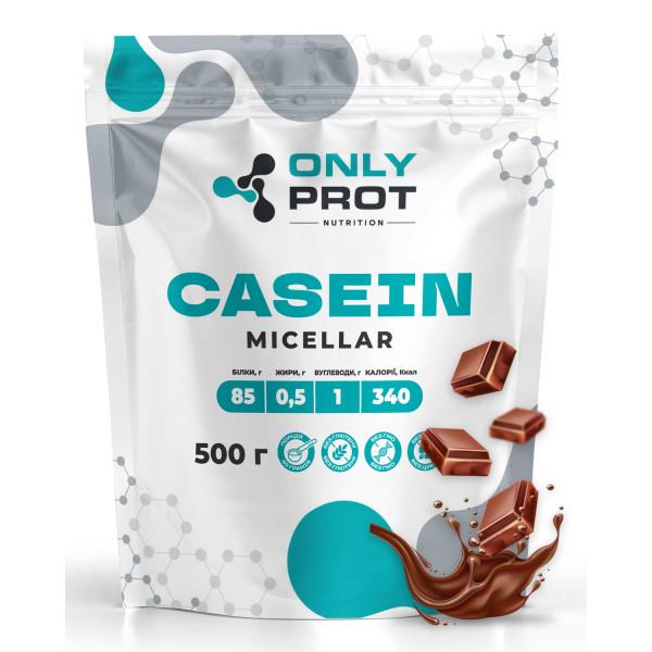 Протеин мицеллярный казеин ONLY PROT NUTRITION CASEIN MICELLAR медленный ночной 500 г Шоколад (21-145-mk-sh-500g)