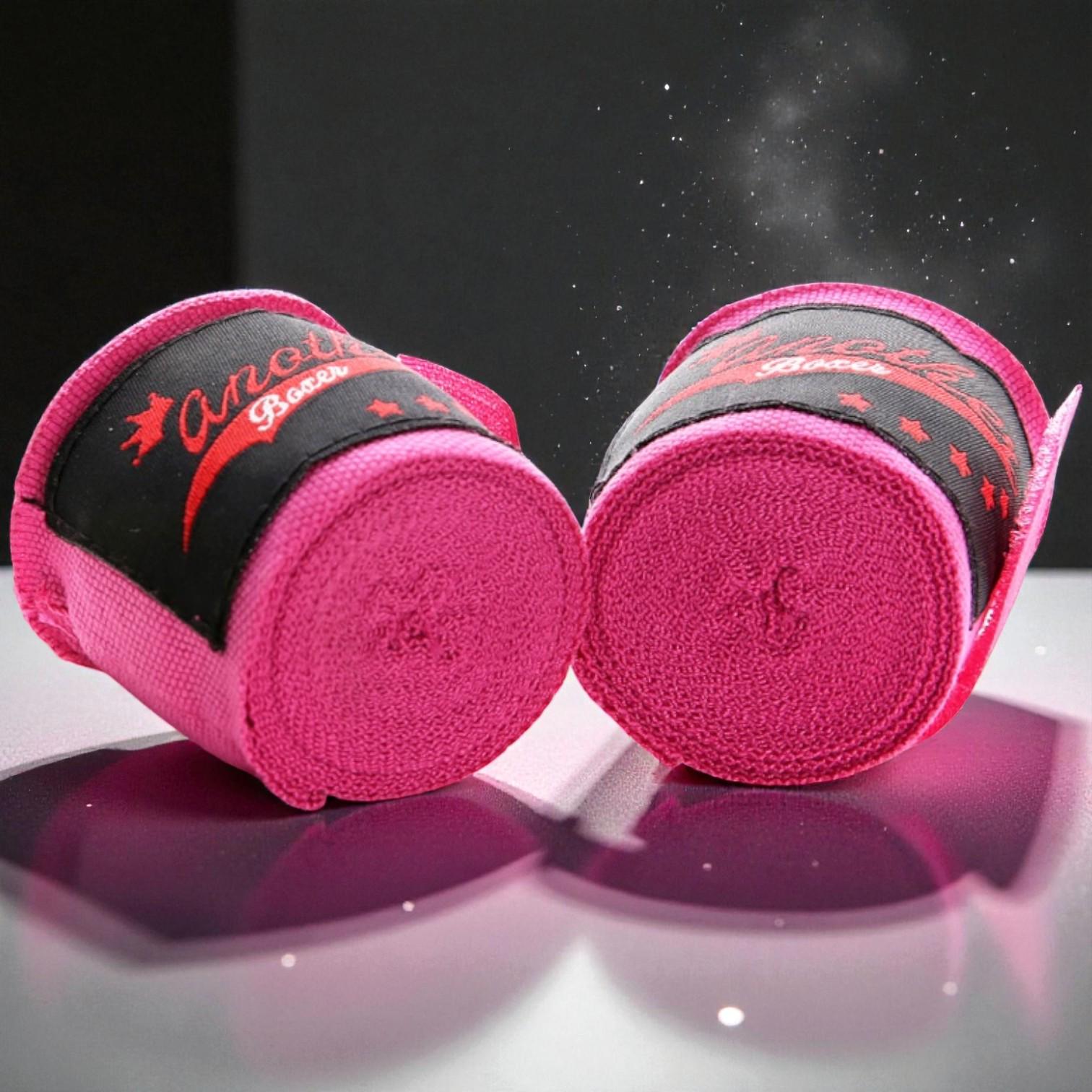 Бинты боксерские Another Boxer под перчатки 3 м Розовый - фото 3