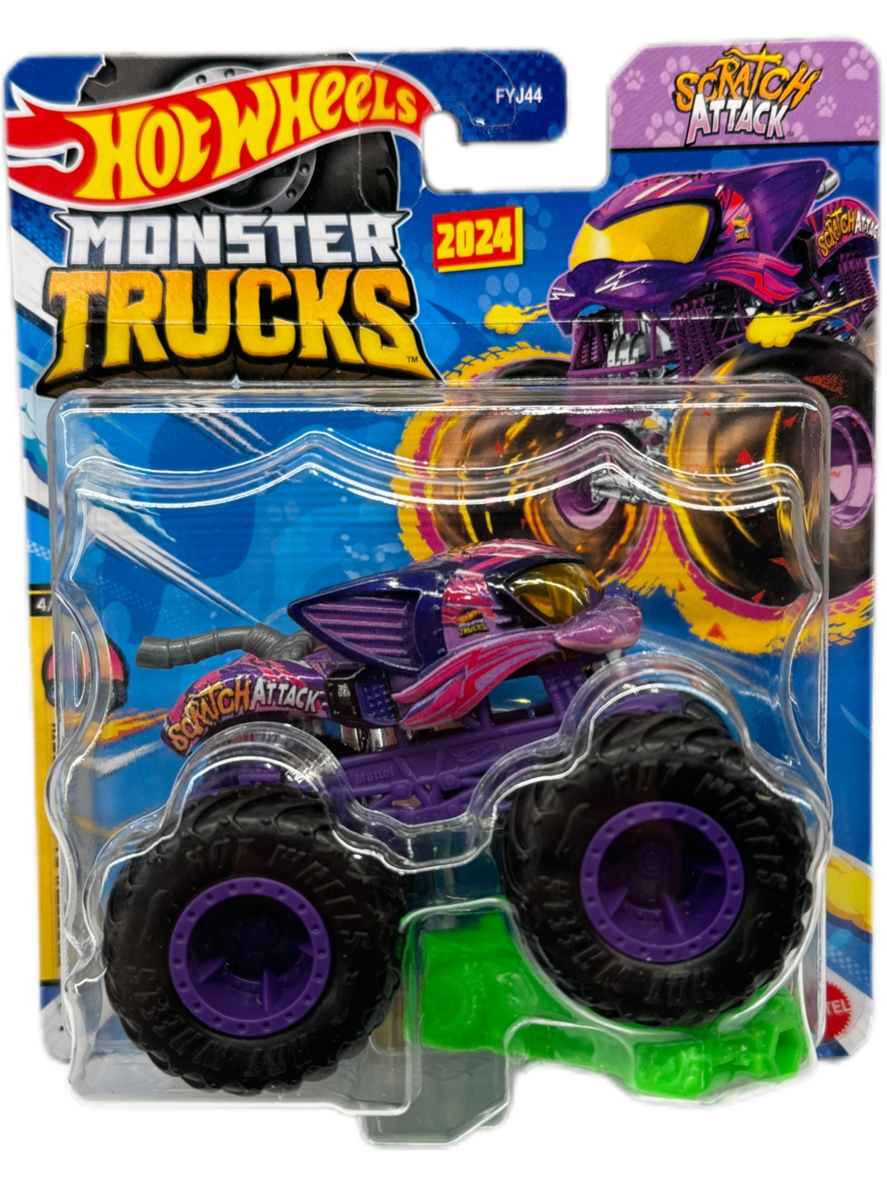 Машинка-внедорожник Hot Wheels Monster truck Freestyle Wreckers 4/12 Scratch Attack2024 (18236206)