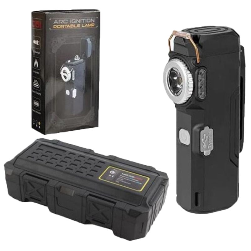 Фонарь-зажигалка Multifunctional D51-COB аккумуляторная Black (tf7284)