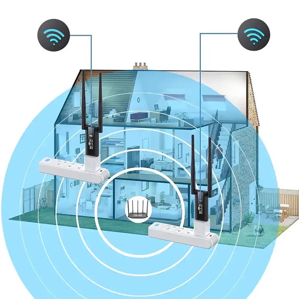 Ретранслятор Wi-Fi U&P WR01 Repeater 300M 2.4GHz Black (PRN-WR01-BK) - фото 5