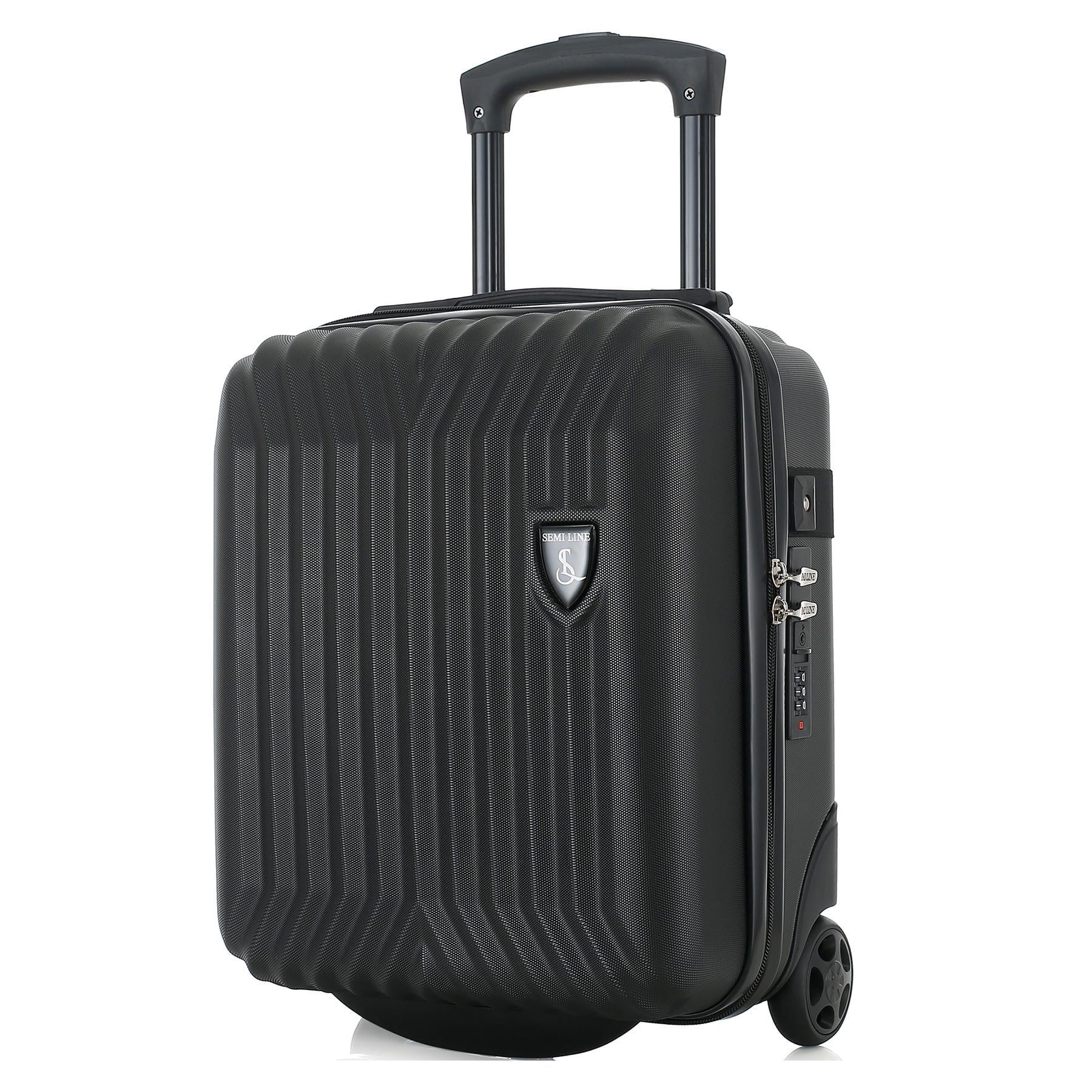 Чемодан миниатюрный SEMI LINE T5984-2 ABS-пластик 16 дюймов 21 л для ручной клади Черный