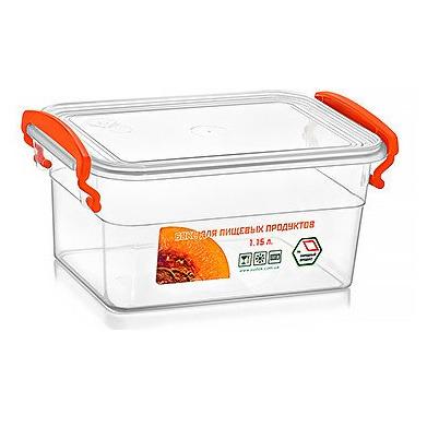 Контейнер пищевой с ручками 1,15л 12х17,6х9 см (NP-57) - фото 1 Контейнер пищевой с ручками 1,15л 12х17,6х9 см (NP-57) - фото 1