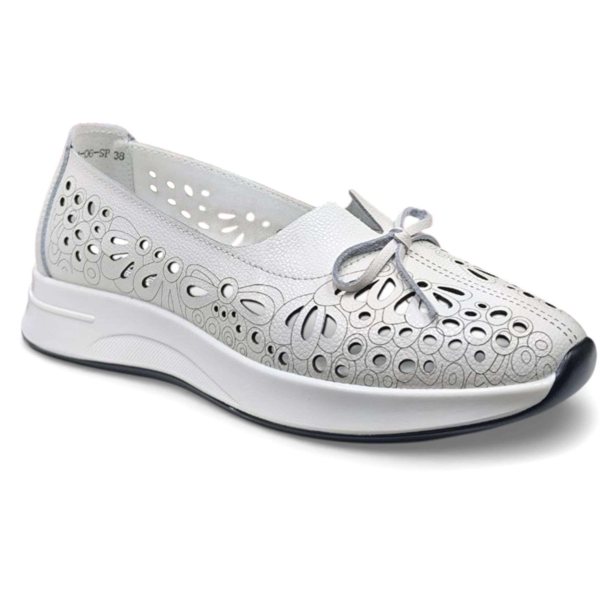 Слипоны женские весенние Wollen р. 40 Белый (089433-40)