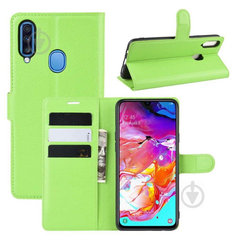 Чехол-книжка Litchie Wallet для Samsung A207 Galaxy A20s Green (hub_ZtBD51444) - фото 2